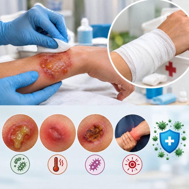 عفونت زخم سوختگی؛ علائم هشداردهنده، روش‌های پیشگیری و درمان تخصصی در کلینیک زخم شیراز